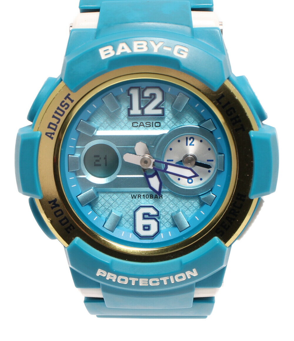 【中古】 カシオ 腕時計 クオーツ ブルー BGA-210 ユニセックス CASIO