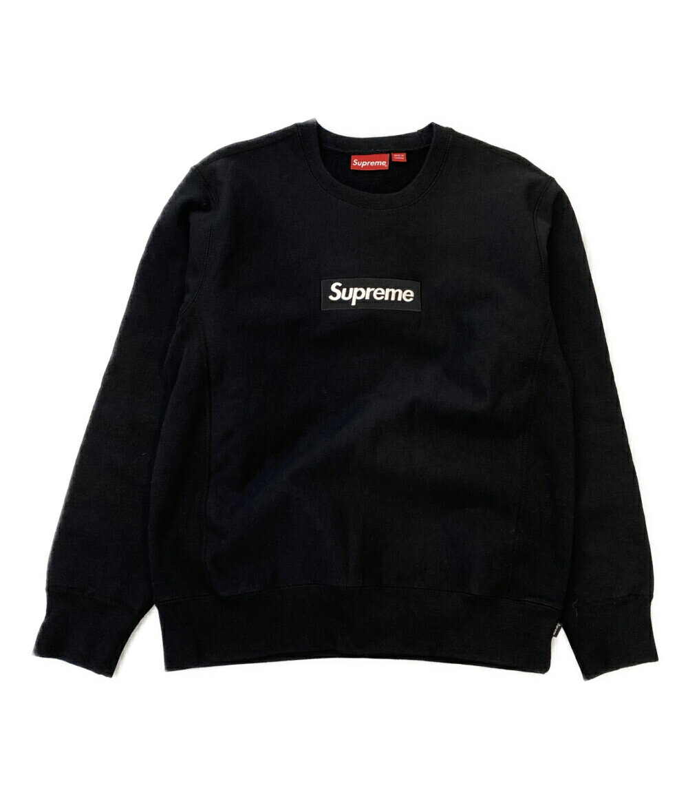 【中古】美品 シュプリーム スウェット Box Logo Crewneck Sweat 18AW メンズ SIZE M Supreme