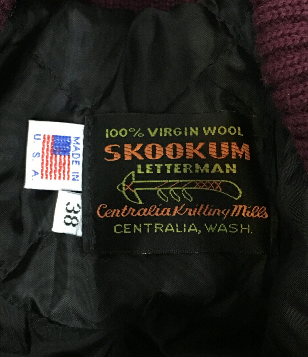 【中古】 スクーカム スタジャン メンズ SIZE 38 SKOOKUM