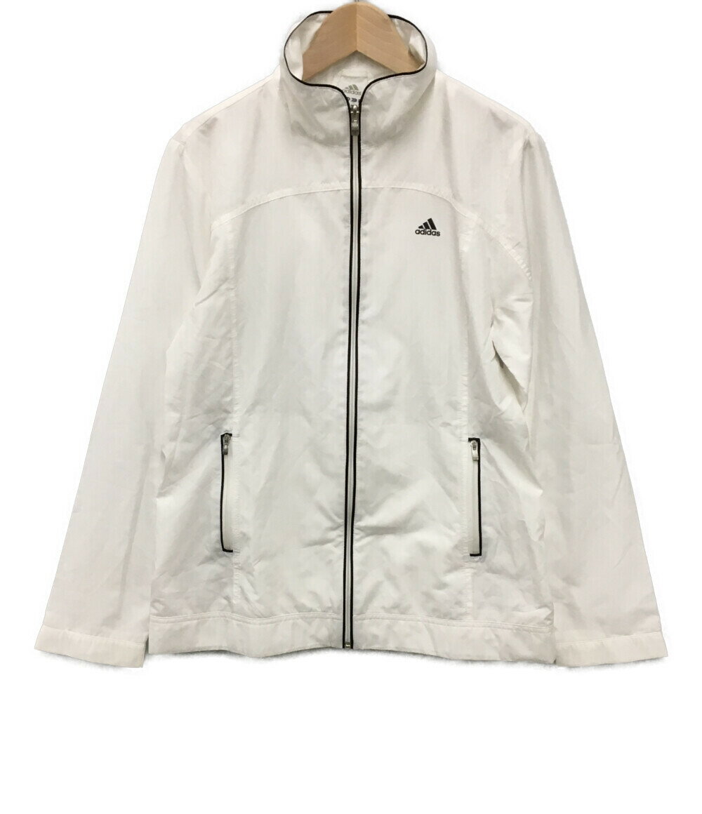 【中古】 アディダス トレーニングウェア トラックジャケット ホワイト レディース SIZE M (M) adidas