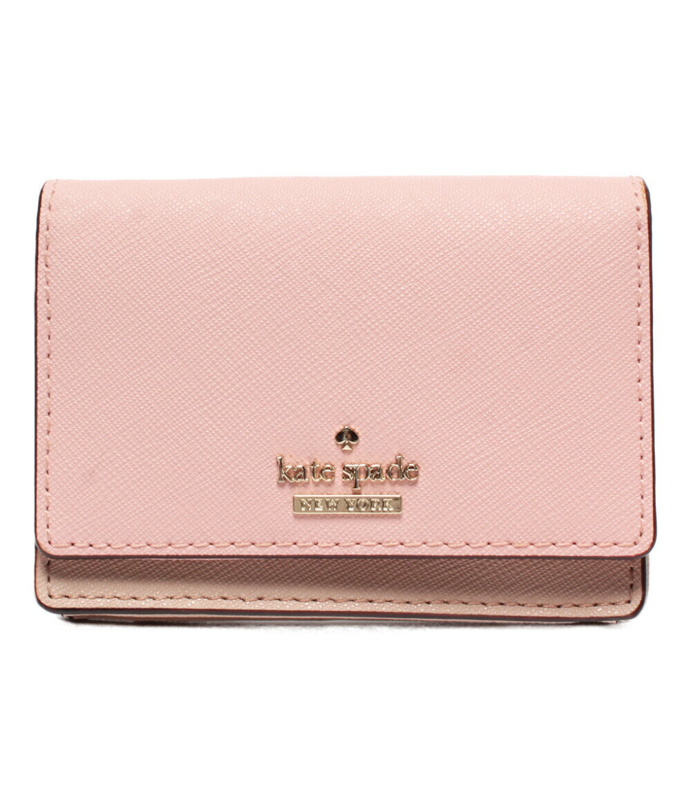 【中古】美品 ケイトスペード キーリング付きコインケース パスケース レディース kate spade