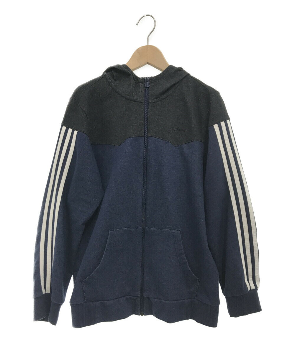 【中古】 アディダスネオ デニムスウェットジップアップパーカー CE0179 レディース SIZE L (L) adidas NEO