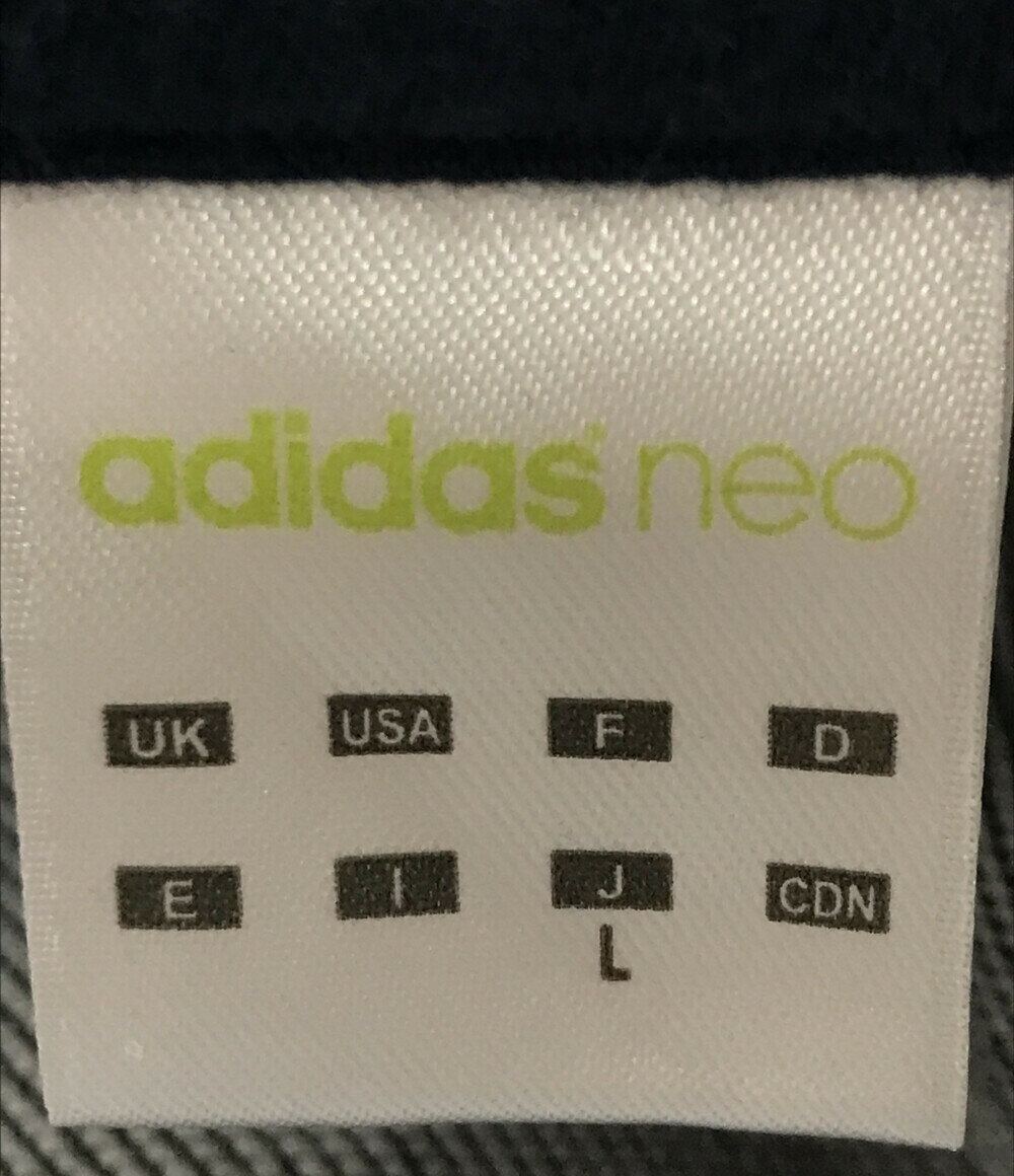 【中古】 アディダスネオ デニムスウェットジップアップパーカー CE0179 レディース SIZE L (L) adidas NEO