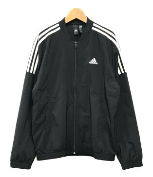 【中古】 アディダス トレーニングウェア トラックジャケット ブラック スリーストライプ メンズ SIZE L (L) adidas