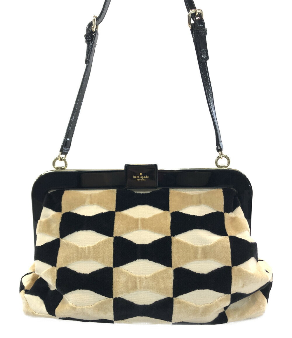 【中古】 ケイトスペード ショルダーバッグ リボン柄 PXRU3832 レディース kate spade