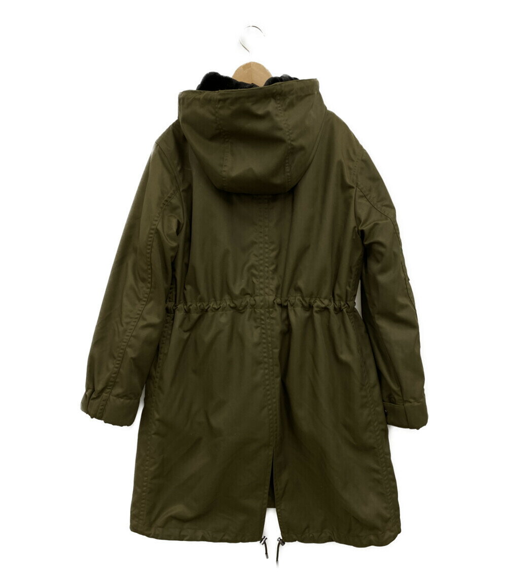 【中古】 セオリー モッズコート M-51 ファーライナー付きダウンコート Textured Twill Nylon Winter Parka 18AW レディース SIZE P (S) theory