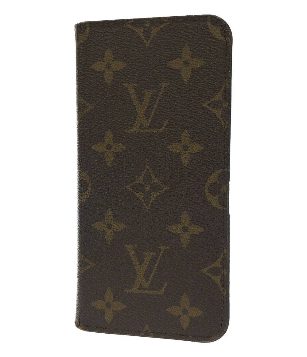 【中古】 ルイヴィトン スマホケース カバー iPhone XR フォリオ モノグラム M67482 ユニセックス Louis Vuitton