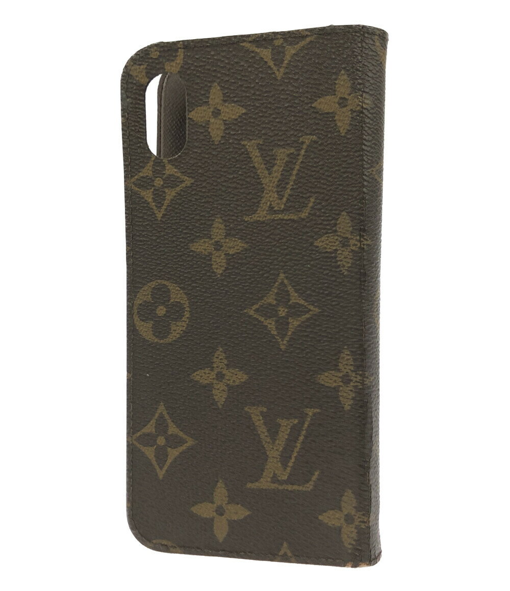 【中古】 ルイヴィトン スマホケース カバー iPhone XR フォリオ モノグラム M67482 ユニセックス Louis Vuitton