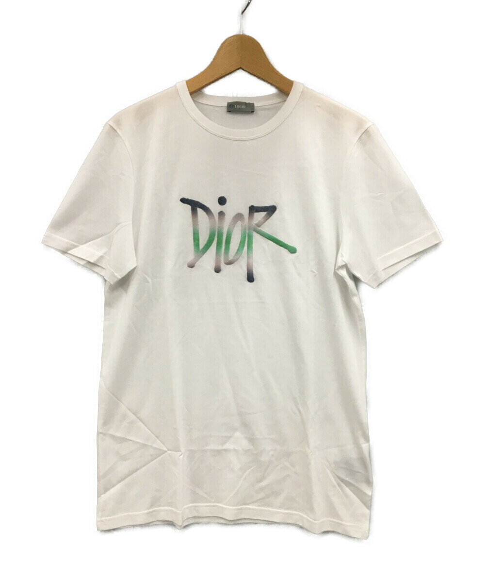 【中古】美品 ディオールオム 半袖Tシャツ DIOR AND SHAWN STUSSY 033J600D0589 メンズ SIZE S (S) Dior HOMME