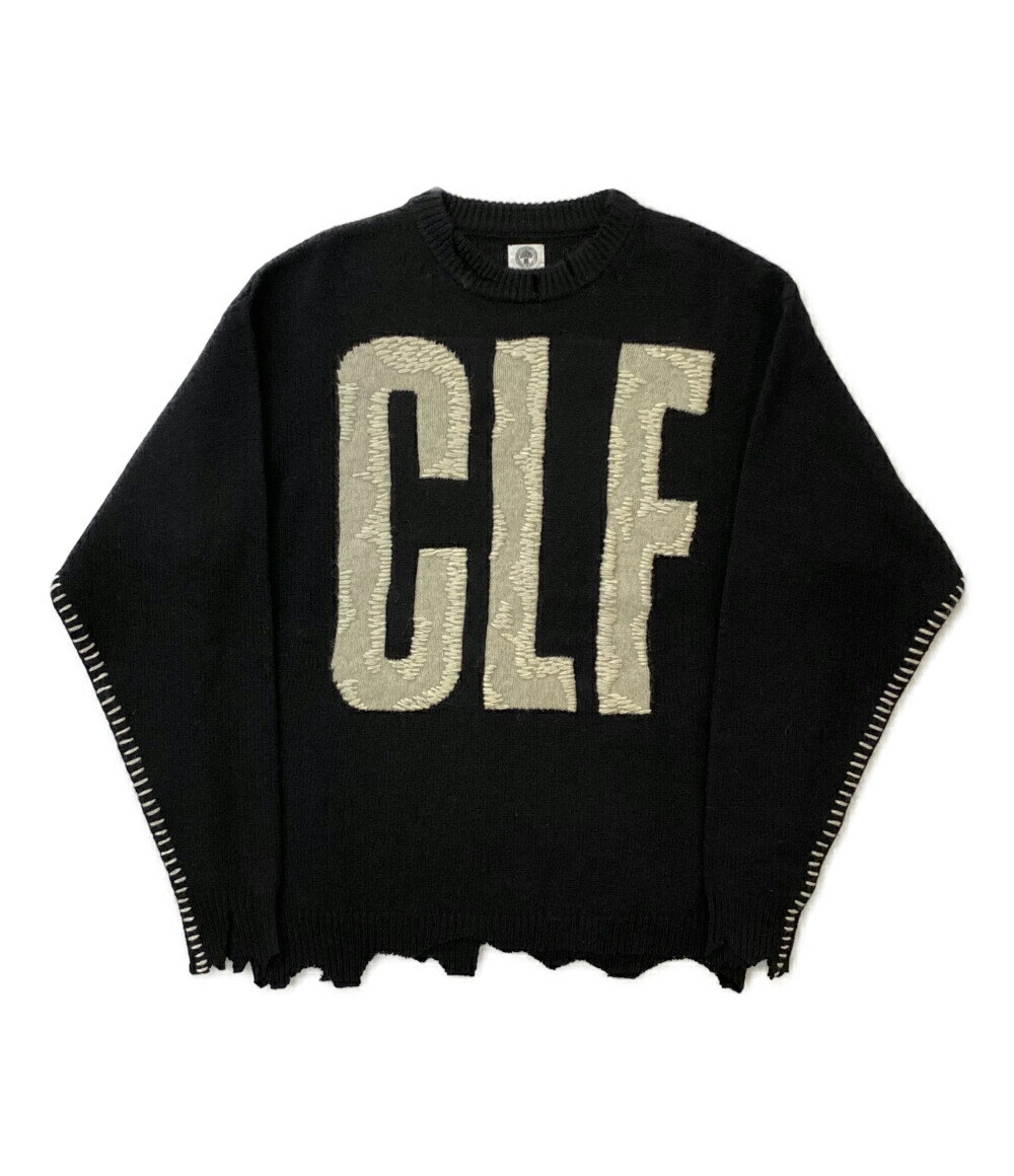 【中古】 セント マイケル ニット SAINTM CLF クラッシュニット SM-A22-0000-033 メンズ SIZE M SAINT MICHAEL