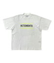 yÁz Fg TVc show me your vetements 22aw Y SIZE M VETEMENTS