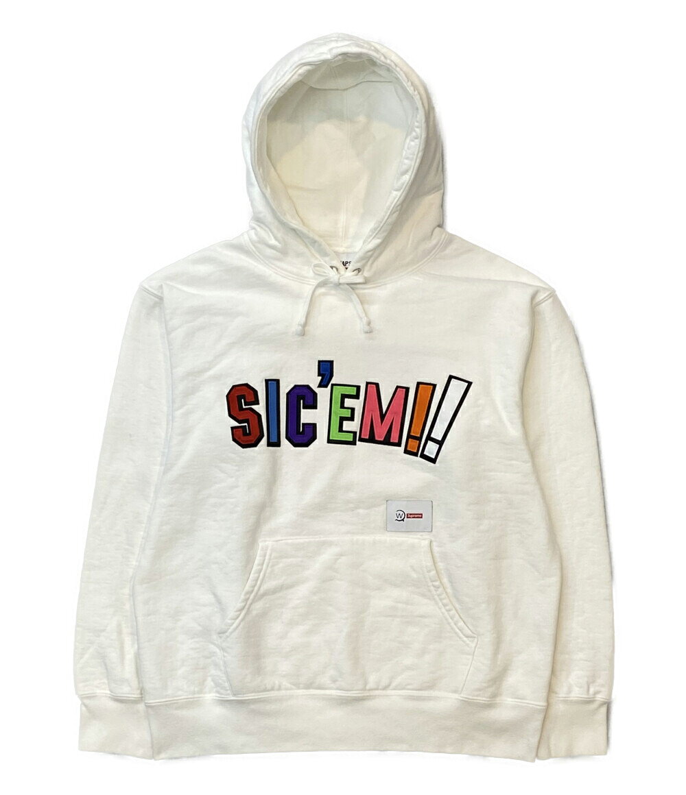 【中古】 ダブルタップス シュプリーム パーカー 21AW SICEM HOODED SWEATSHIRT 101837 メンズ SIZE M WTAPS × SUPREME