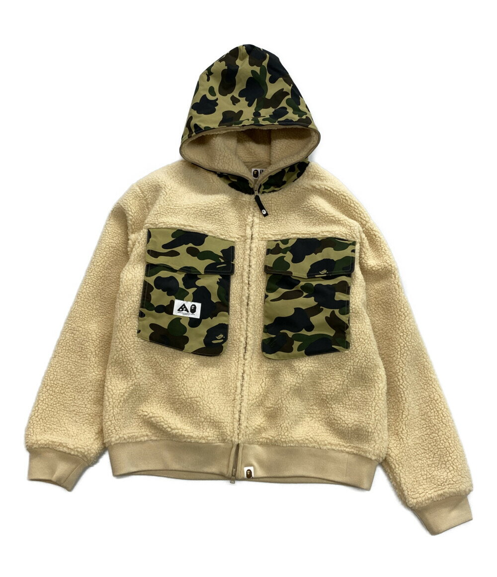 yÁzi AxCVOGCv {AWPbg BIG POCKET RELAXED FIT BOA JACKET 001LJI801004M Y SIZE XL A BATHING APE