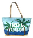 【5%OFFクーポン 7日9：59迄】【中古】 ケイトスペード トートバッグ ヤシの木 I NEED A VACATION レディース kate spade