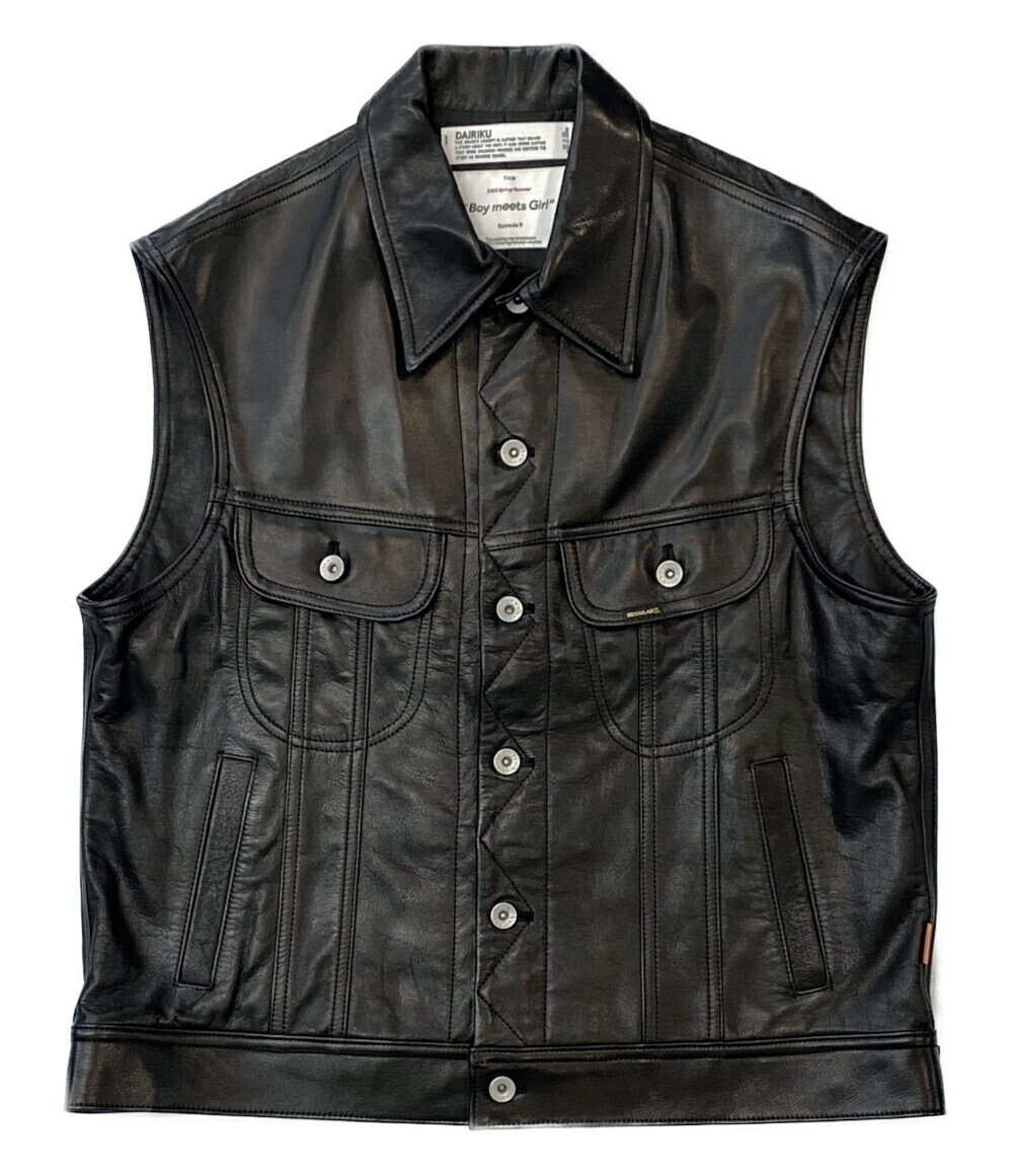 yÁz _CN C_[XWPbgxXg ubN v Leather Vest 22ss Y SIZE S DAIRIKU