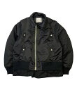 【中古】 サカイ ブルゾン ジップアップ ブラック Nylon twill mix Blouson 22AW 22-02824M メンズ SIZE 1 sacai