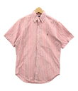 【5%OFFクーポン 7日9：59迄】【中古】 ラルフローレン 半袖シャツ ストライプ柄 メンズ SIZE S (S) RALPH LAUREN