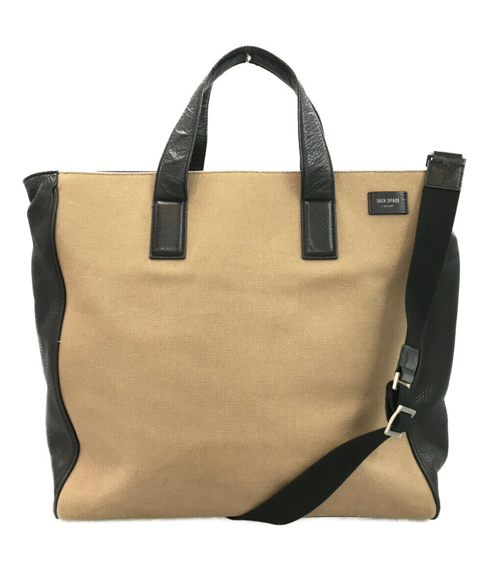 【中古】訳あり ジャックスペード 2way トートバッグ クロスショルダーバッグ 斜め掛け メンズ JACK SPADE