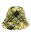 【中古】 バーバリーロンドン ハット イエロー チェック レディース SIZE S BURBERRY London(4)