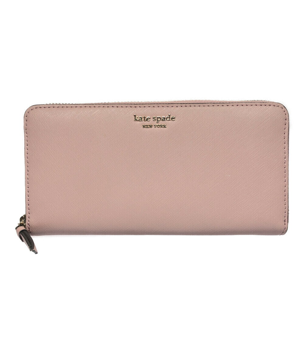 【5%OFFクーポン 18日0時～21日9：59迄】【中古】 ケイトスペード ラウンドファスナー長財布 WLRU5448 レディース kate spade