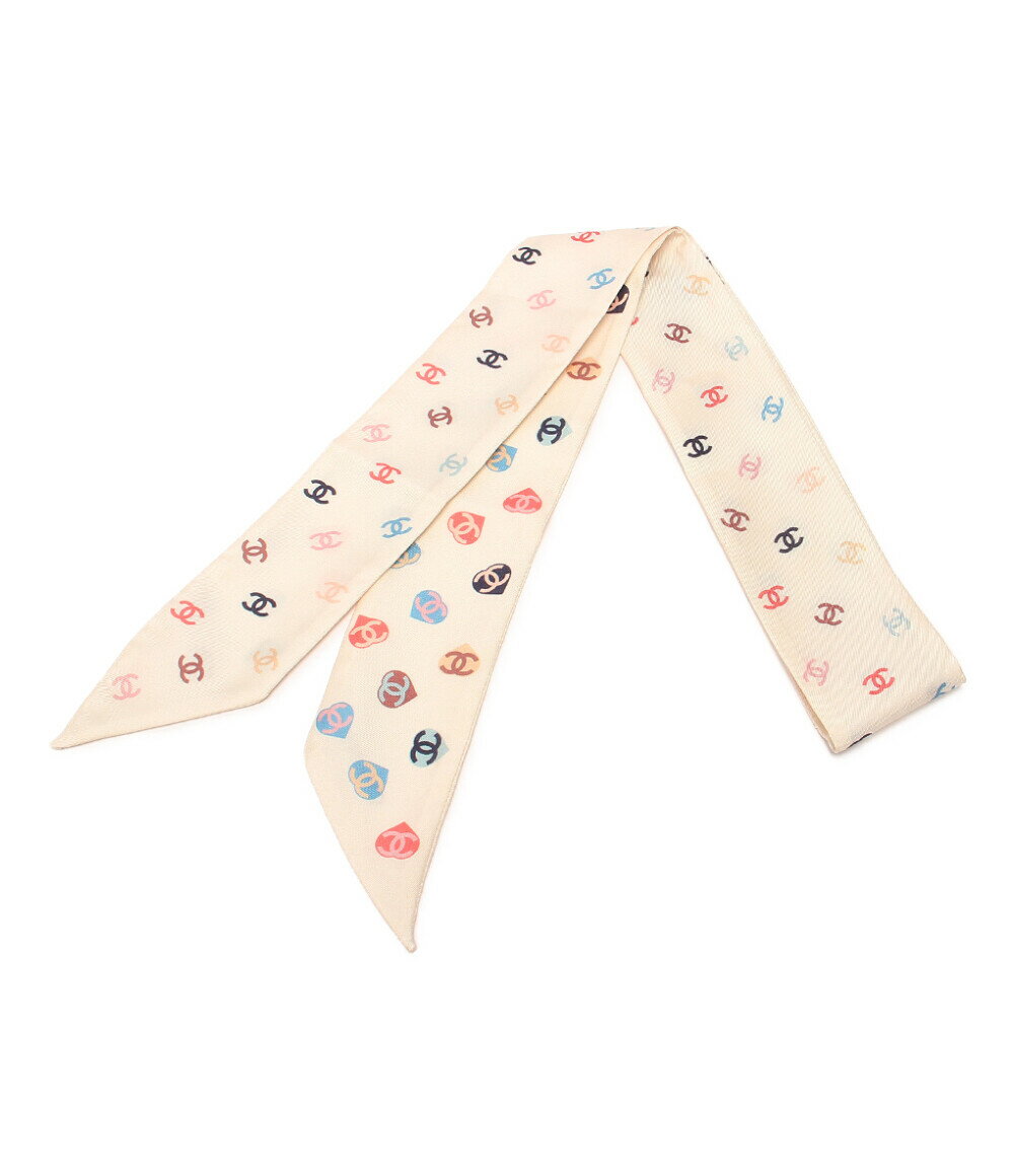 【最大P38.5倍感謝祭16日23:59迄】【中古】美品 シャネル ツイリー スカーフ シルク100％ ココマーク レディース CHANELのサムネイル