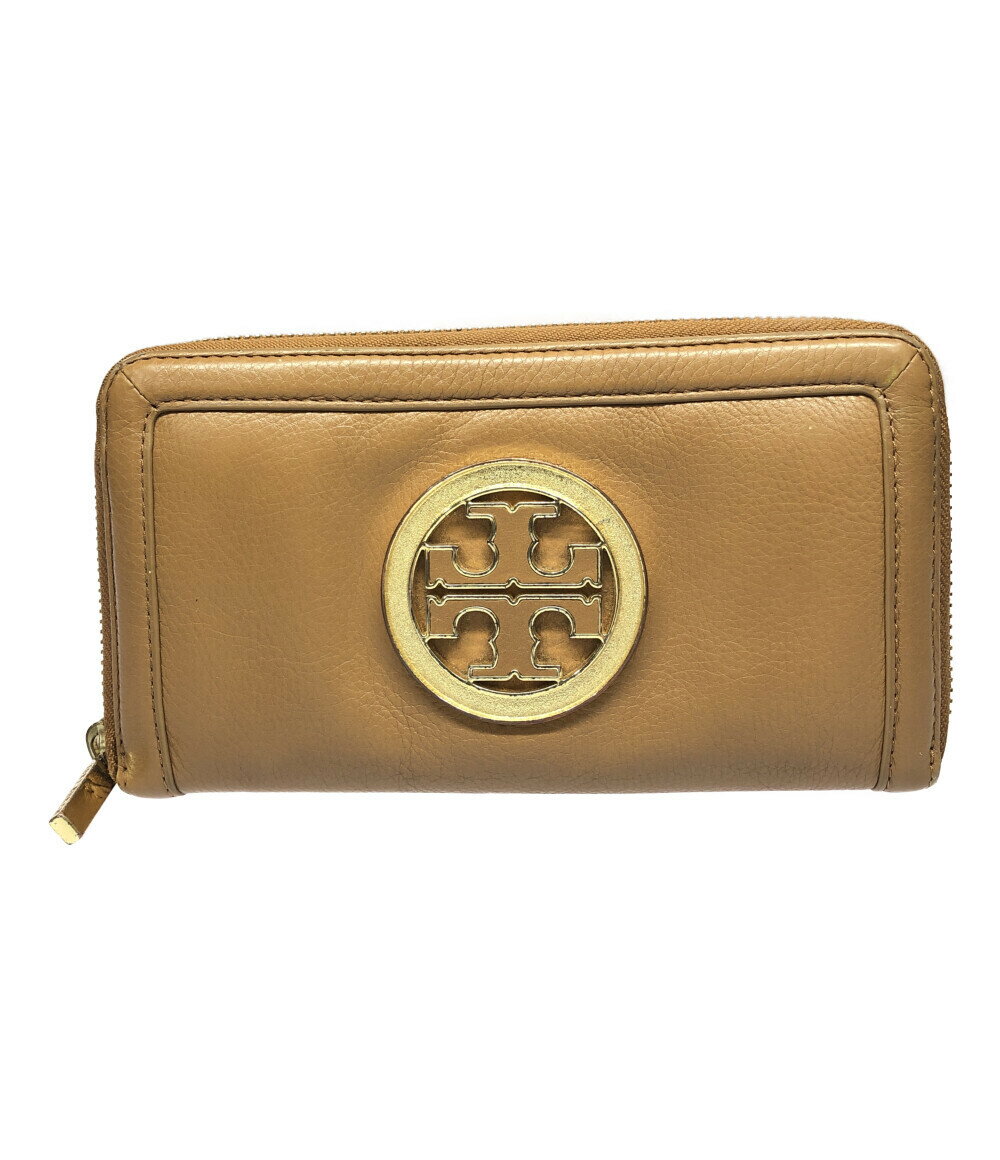 【5%OFFクーポン 7日9：59迄】【中古】 トリーバーチ ラウンドファスナー長財布 レディース TORY BURCH