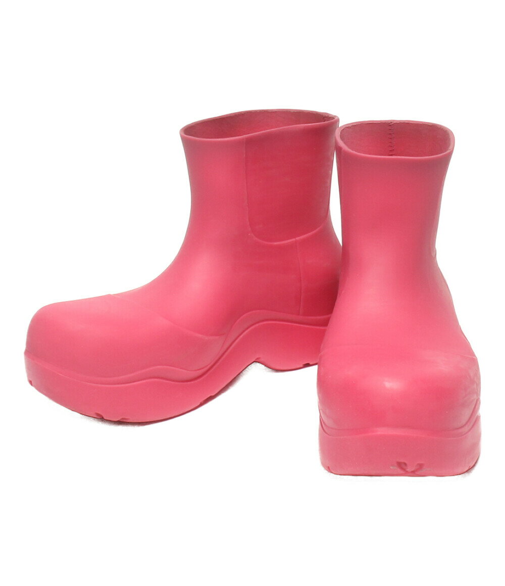 【5%OFFクーポン1日0:00~2日09:59迄】【中古】 ボッテガベネタ ショートブーツ レインブーツ パドルブーツ Puddle Boots ピンク レディース SIZE 36 (M) BOTTEGA VENETAのサムネイル