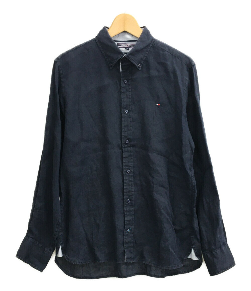 【5%OFFクーポン 18日0時～21日9：59迄】【中古】 トミーヒルフィガー リネンシャツ メンズ SIZE M (M) TOMMY HILFIGER