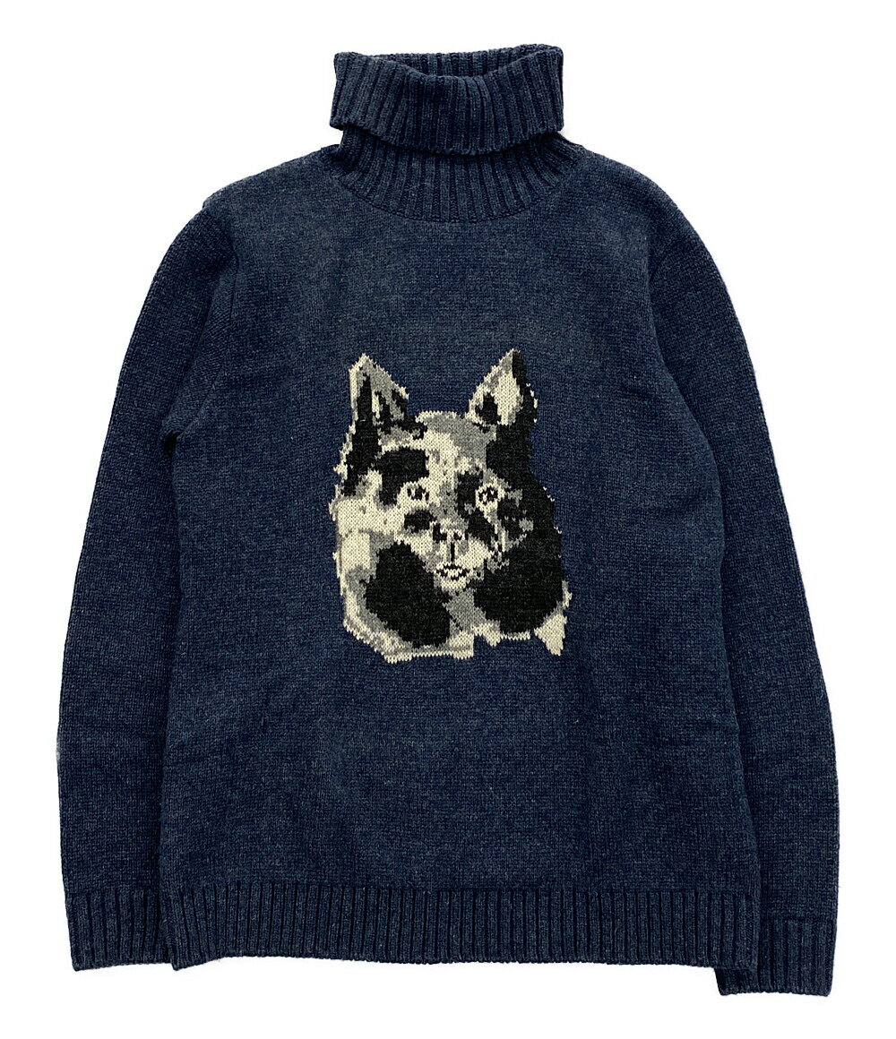  ネサンス ニット DOG TURTLE NECK KNIT 21AW メンズ SIZE M NAISSANCE