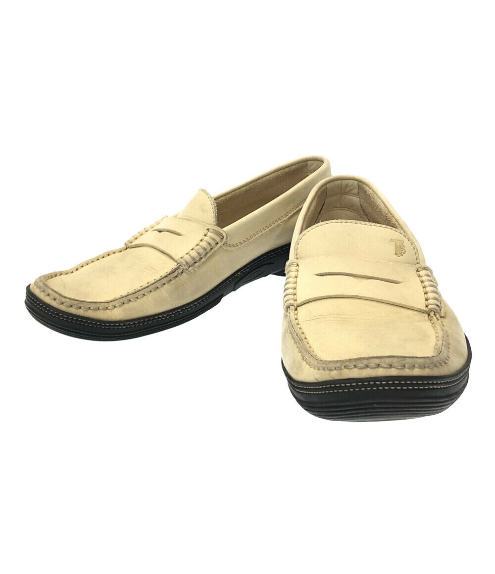 【5%OFFクーポン 18日0時～21日9：59迄】【中古】 トッズ コインローファー メンズ SIZE 7 1/2 (M) TOD’S