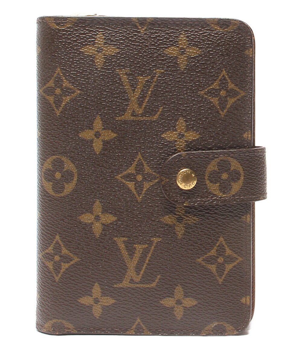 【中古】 ルイヴィトン 二つ折り財布 ミディアムウォレット モノグラム M61207 レディース Louis Vuitton