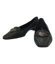 【中古】 プラダ フラットシューズ スクエア レディース SIZE 37 1/2 (L) PRADA