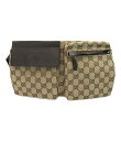 【5%OFFクーポン3/1 0:00〜3/2 9:59】【中古】 グッチ ボディバッグ GGキャンバス 28566 002058 ユニセックス GUCCI