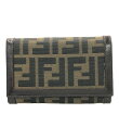 【5%OFFクーポン 7日9：59迄】【中古】 フェンディ 二つ折り財布 ズッカ レディース FENDI