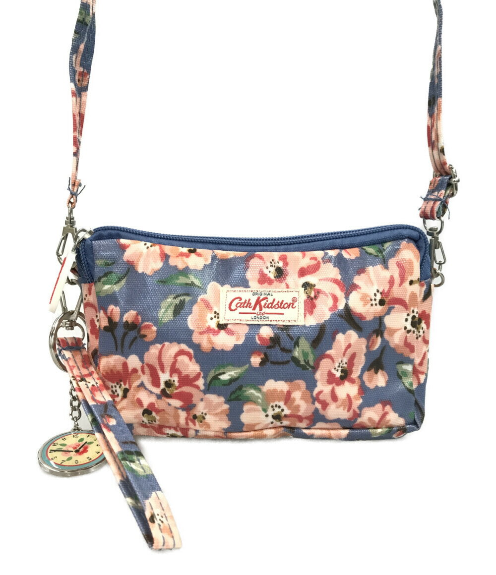 美品 キャスキットソン 花柄ミニクロスショルダーバッグ 斜め掛け レディース Cath Kidston