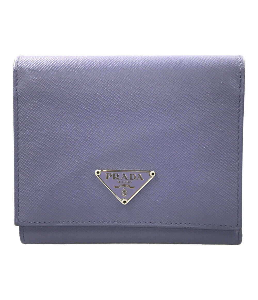 【5%OFFクーポン 18日0時～21日9：59迄】【中古】 プラダ 二つ折り財布 レディース PRADA