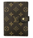 【5%OFFクーポン 7日9：59迄】【中古】 ルイヴィトン 手帳カバー アジェンダPM モノグラム R20005 メンズ Louis Vuitton