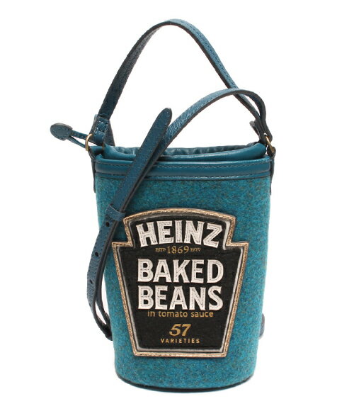 【先着クーポン 全品ポイント5倍6月1日 0:00~23:59迄】【中古】 アニヤハインドマーチ 2wayショルダーバッグ クロスボディバッグ Heinz Baked Beans Recycled Felt レディース Anya Hindmarch