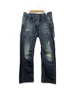 【中古】 ディーゼル ダメージ加工デニムパンツ WASH008YM メンズ SIZE 30 (L) DIESEL