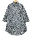 【5%OFFクーポン 7日9：59迄】【中古】美品 長袖シャツワンピース ペイズリー柄 レディース SIZE XS (XS以下) LAUREN RALPH LAUREN