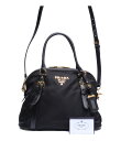 【5%OFFクーポン 7日9：59迄】【中古】 プラダ 2wayハンドバッグ ショルダーバッグ 斜め掛け 1BB013 レディース PRADA