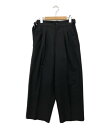 【中古】 ワイスリー スリーストライプ クロップドワイドパンツ レディース SIZE S (S) Y-3