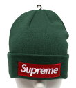 【中古】美品 シュプリーム ニューエラ ニット帽 ビーニー World Famous Box Logo Beanie メンズ Supreme×NEW ERA