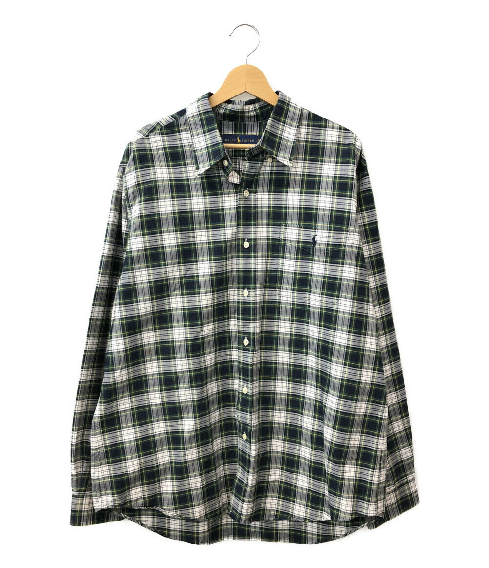 【5%OFFクーポン 18日0時～21日9：59迄】【中古】美品 ラルフローレン 長袖シャツ チェック柄 メンズ SIZE XL (XL以上) RALPH LAUREN