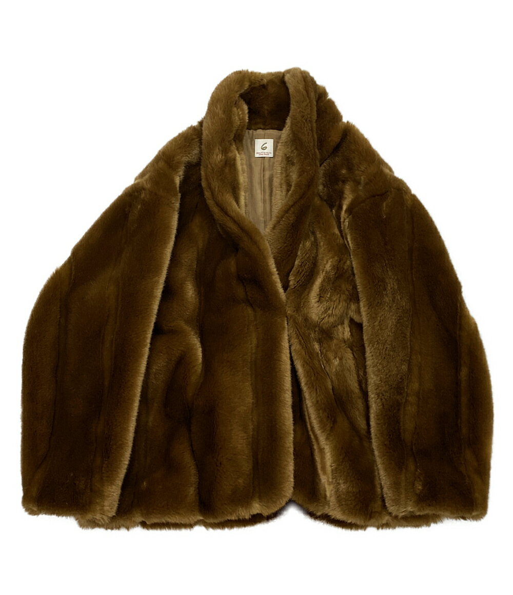 yÁz N tFCNt@[WPbg FAKE MINK FUR COAT fB[X SIZE 36 6(ROKU)