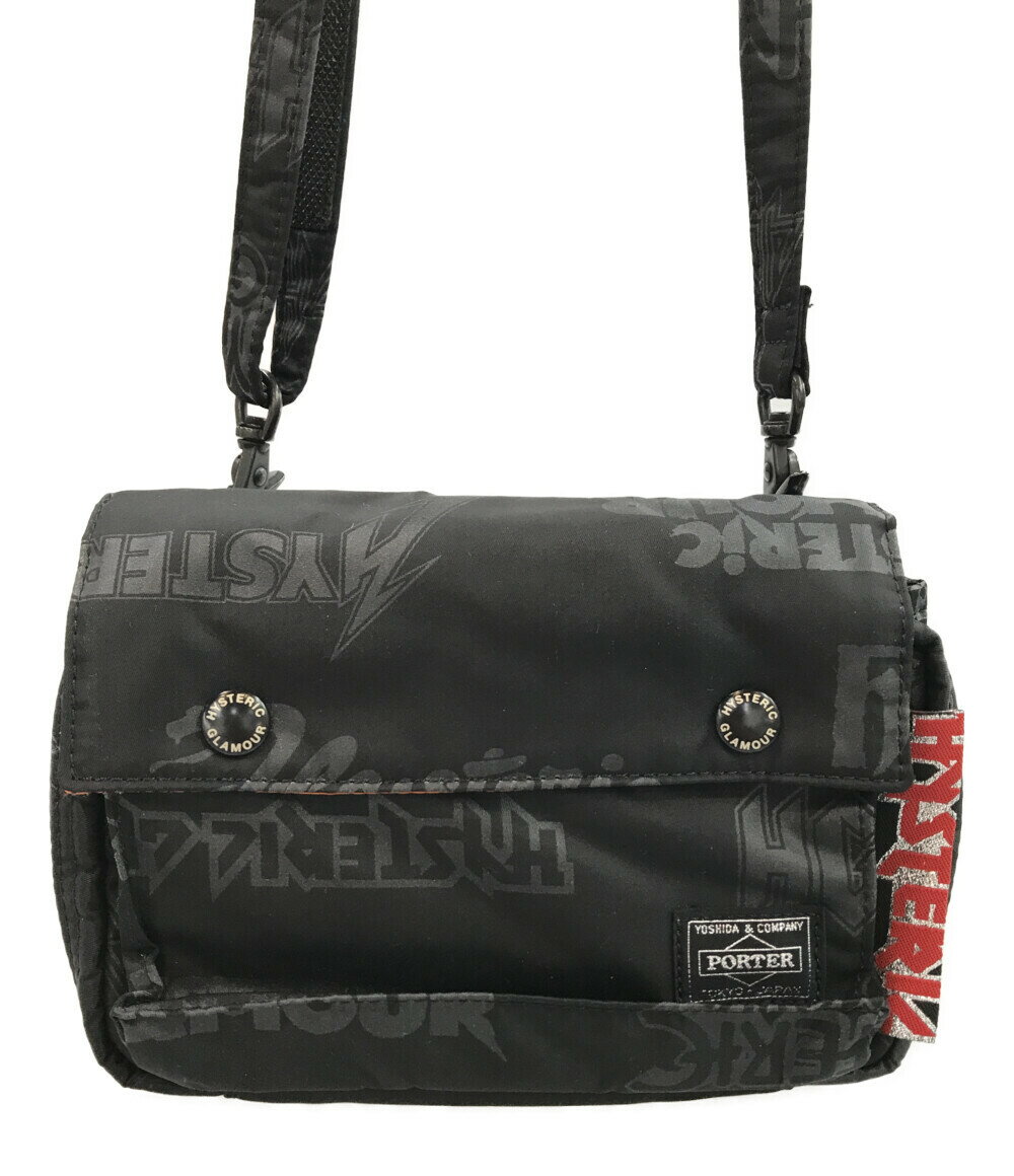 【中古】 ポーター ミニショルダーウォレット 斜め掛け TANKER xHYSTERIC GLAMOUR ユニセックス PORTER