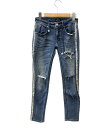 【先着クーポン16日1:59迄】【中古】 デニムジーンズ クラッシュジーンズ ビジュー付き レディース SIZE 24 (XS以下) Rady