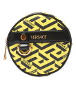 【中古】美品 ヴェルサーチ 丸型ポーチ メンズ Versace