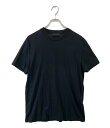 【中古】 プラダ ロゴパッチクルーネックカットソー ブラック 2018 レディース SIZE L PRADA