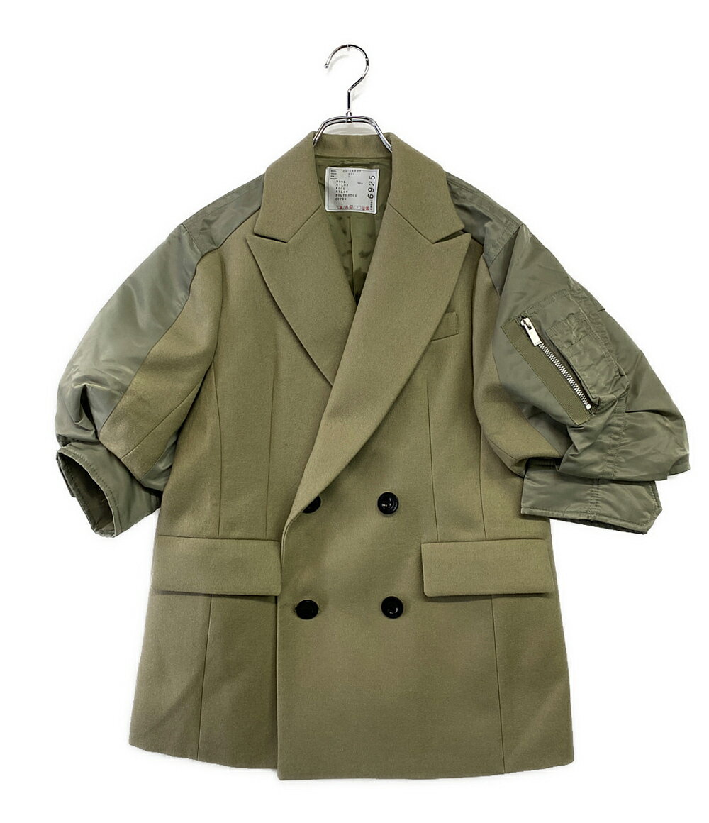 【中古】 サカイ ジャケット Wool Melton Nylon Twill Jacket 23-06925 レディース SIZE 1 sacaiのサムネイル